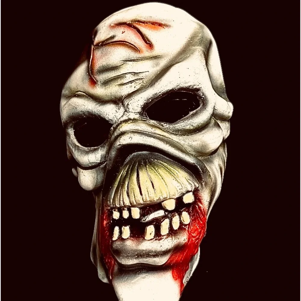 GHOUL MASK WITH HOLOGRAM EYES HALLOWEEN MASK